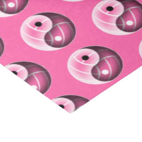 girly yin yang volleyball pink or ANY color Tissue Paper