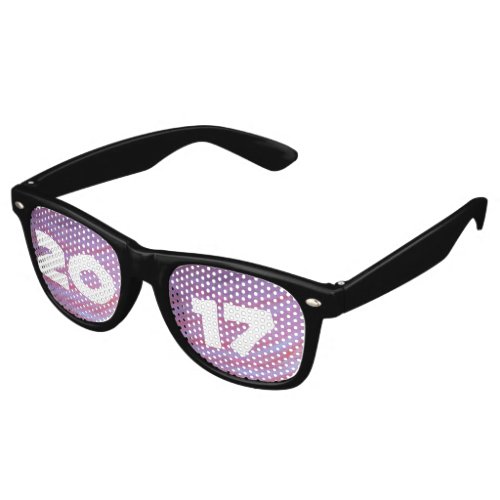 Girly Zebra Abstract  Cute Pink Purple Graduation Retro Sunglasses