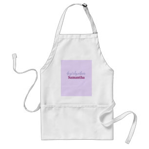 Girlyvibes hashtag light purple pink female vibes adult apron