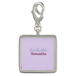 Girlyvibes hashtag light purple pink female vibes charm