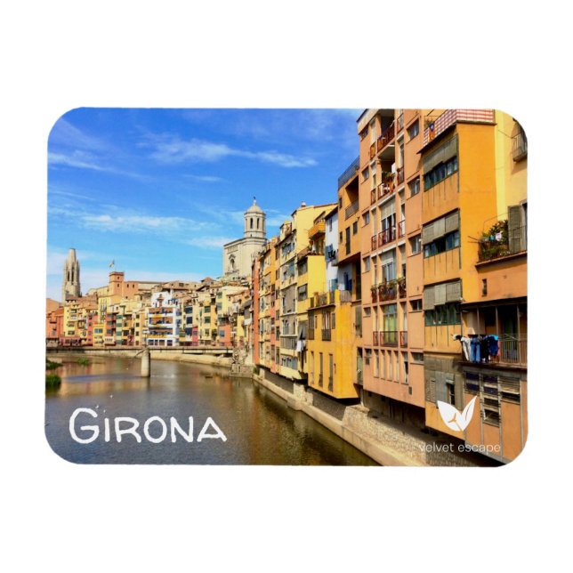 Girona fridge magnet by Velvet Escape (Horizontal)