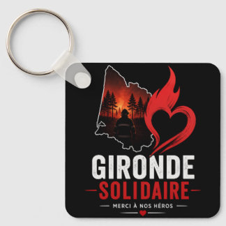 Gironde Solidarity-Keychain Tribute to Firefighter Keychain