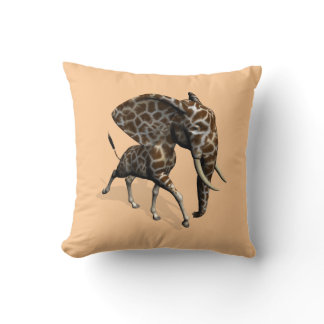 Girphant Or Eleffe Throw Pillow