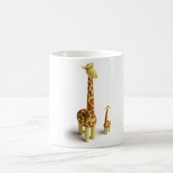 Girrafe And Baby Giraffe Coffee Mug by chromobotia at Zazzle