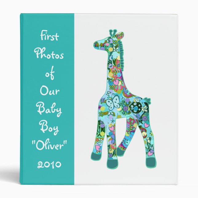 Girraffe for Oliver 3 Ring Binder (Front)