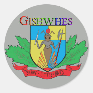 Gishwhes Brave Little Ants stickers grey