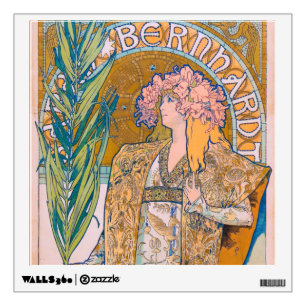 Gismonda, Sarah Bernhardt, Mucha Wall Decal