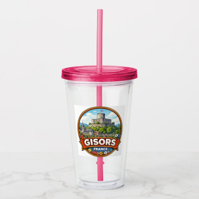 Gisors France  Acrylic Tumbler (Front)