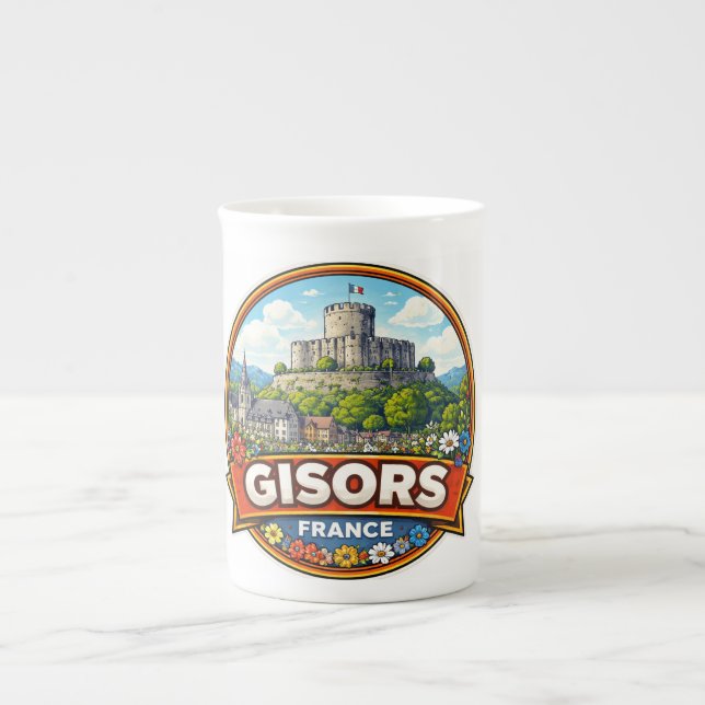 Gisors France  Bone China Mug (Front)