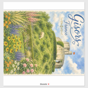 Gisors France Chateau Normandy watercolor Sticker