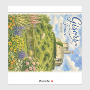 Gisors France Chateau Normandy watercolor Sticker