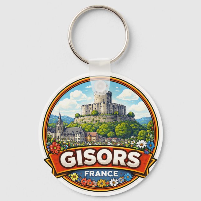 Gisors France  Keychain (Front)