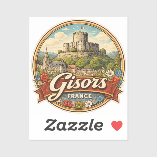 Gisors France Sticker (Sheet)