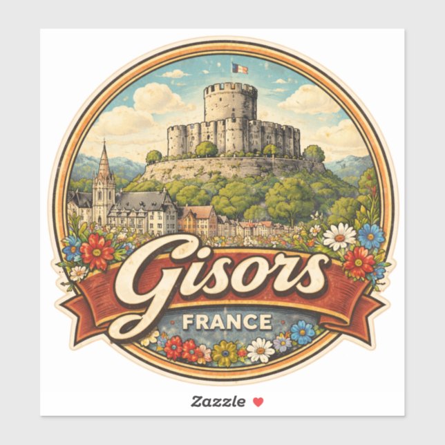 Gisors France Sticker (Sheet)