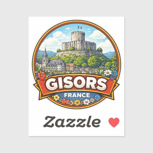 Gisors France  Sticker (Sheet)