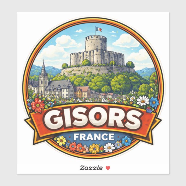 Gisors France  Sticker (Sheet)