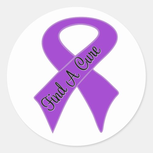 GIST Cancer Find a Cure Classic Round Sticker