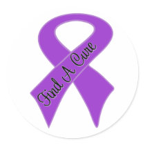 GIST Cancer Find a Cure Classic Round Sticker