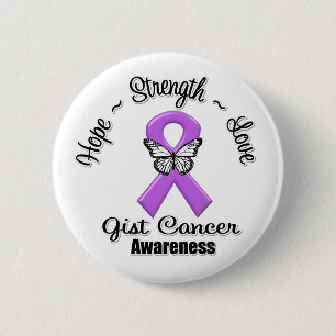 GIST Cancer Hope Strength Love Pinback Button