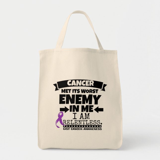 GIST Cancer Met Its Worst Enemy in Me Tote Bag (Front)