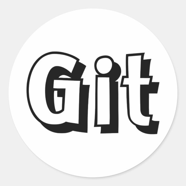 Git Classic Round Sticker (Front)