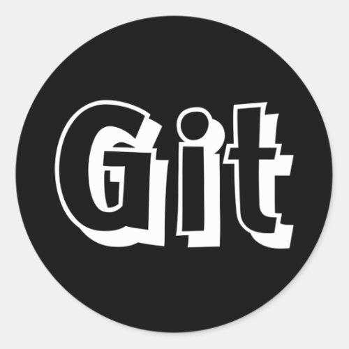 Git Classic Round Sticker
