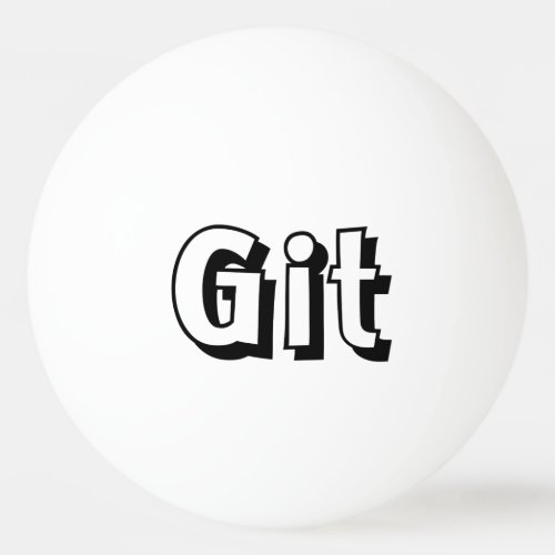 Git Ping Pong Ball