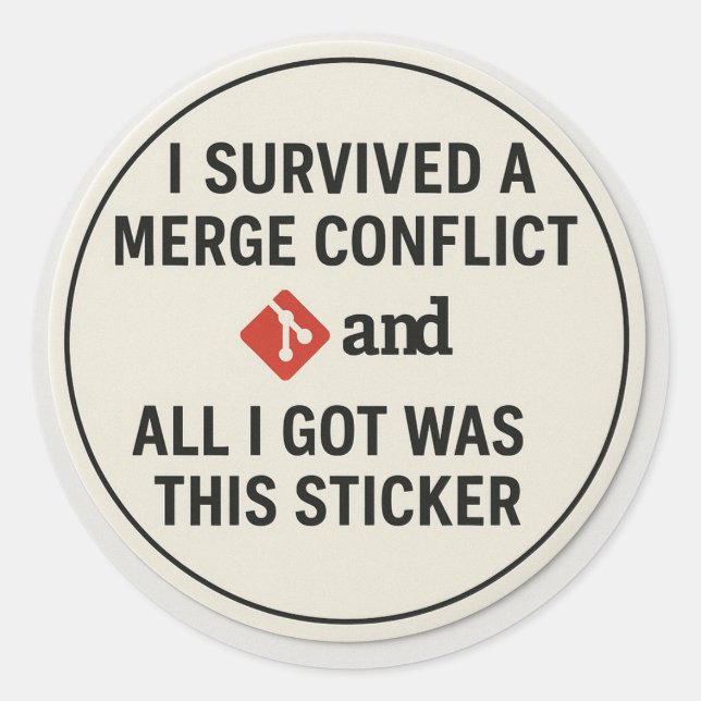 Git Victim Support Group Sticker (Front)