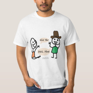 Git Yer 38L Cowboy Hat T-Shirt by RoseWrites