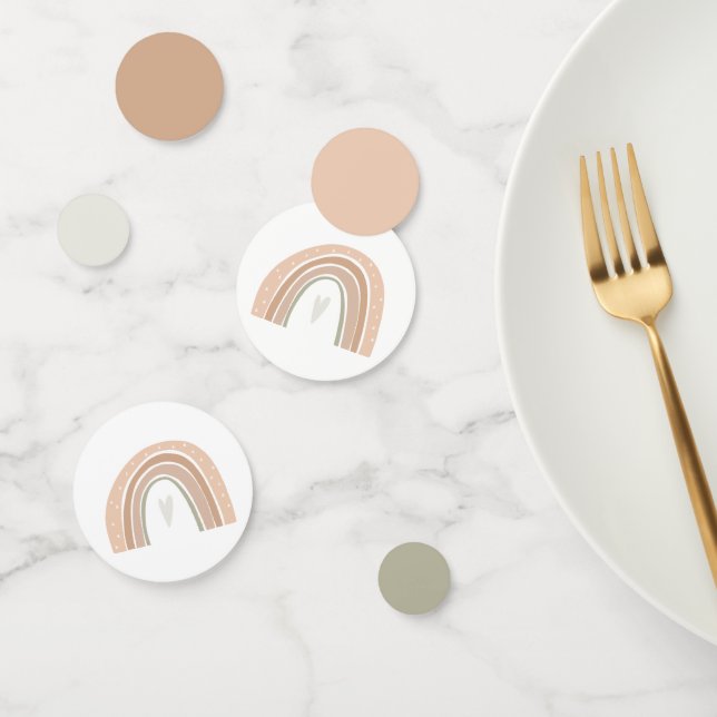GITA Bohemian Pastel Rainbow Birthday Party Confetti (Group)