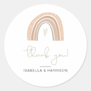 GITA Pastel Rainbow Thank You Sticker
