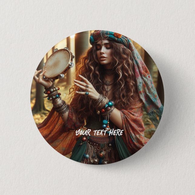 Gitana Button (Front)