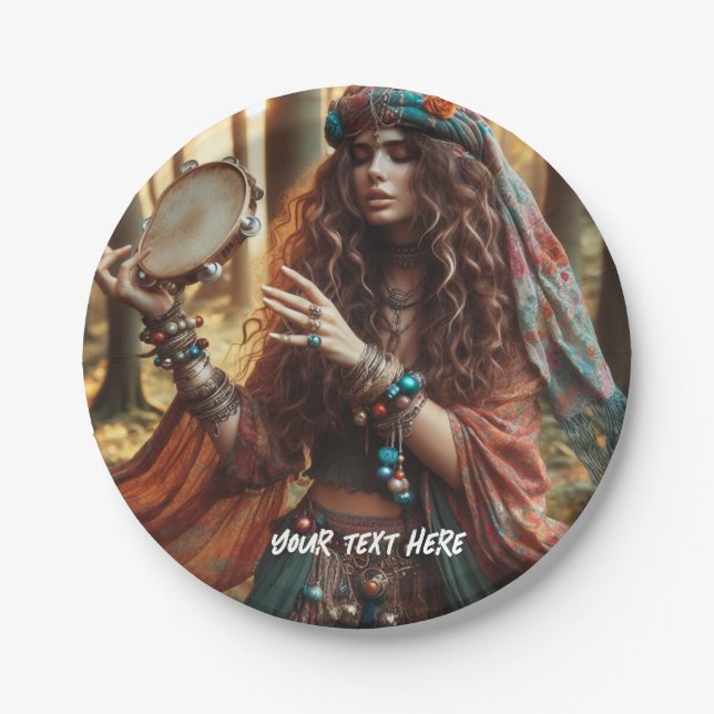 Gitana Paper Plates (Front)