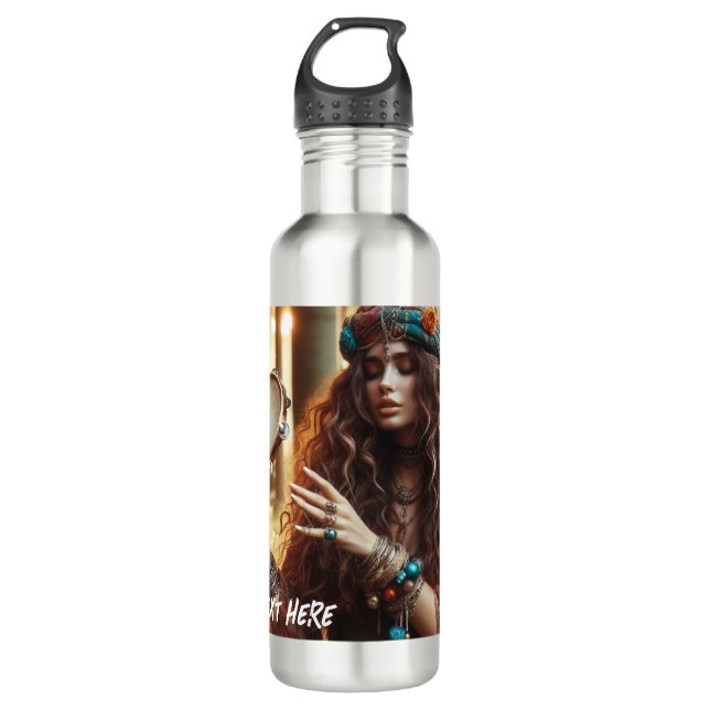 Gitana Stainless Steel Water Bottle (Front)