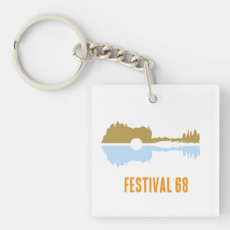 Gitarre pastel keychain