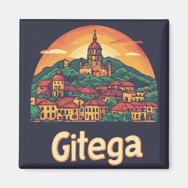 Gitega Burundi Heritage Keepsake 🏛️ Magnet (Front)