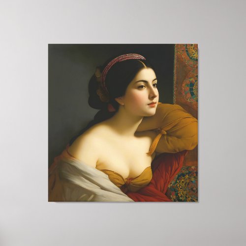 Giulia Isabella Lombardi Womans Portrait Canvas Print