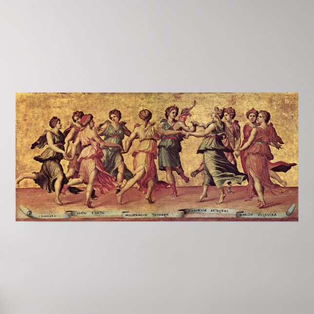 Giulio Romano - Dance of Apollo with the Muses Poster (Front)