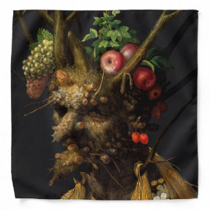 Giuseppe Arcimboldo - Four Seasons in One Head Bandana