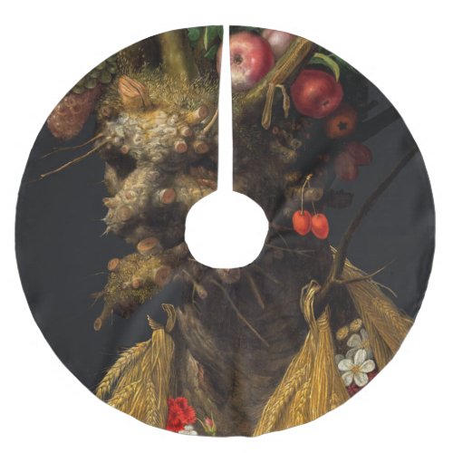 Giuseppe Arcimboldo _ Four Seasons in One Head Brushed Polyester Tree Skirt