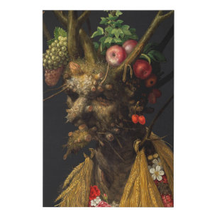 Giuseppe Arcimboldo - Four Seasons in One Head Faux Canvas Print