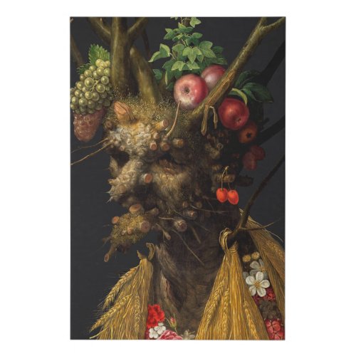Giuseppe Arcimboldo _ Four Seasons in One Head Faux Canvas Print