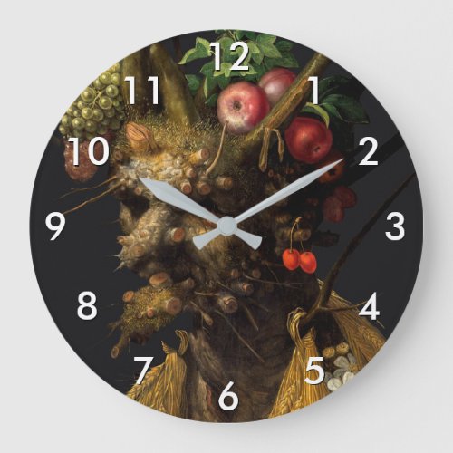 Giuseppe Arcimboldo _ Four Seasons in One Head Large Clock
