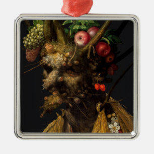 Giuseppe Arcimboldo - Four Seasons in One Head Metal Ornament