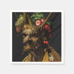 Giuseppe Arcimboldo - Four Seasons in One Head Napkins