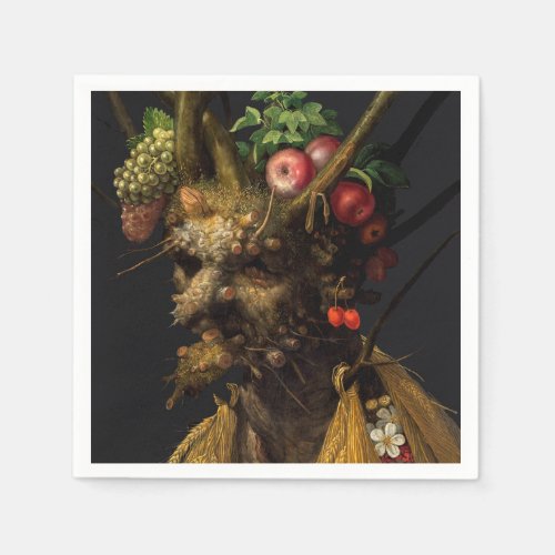 Giuseppe Arcimboldo _ Four Seasons in One Head Napkins