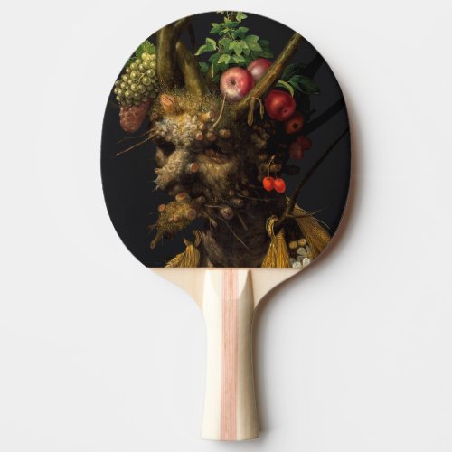 Giuseppe Arcimboldo _ Four Seasons in One Head Ping Pong Paddle