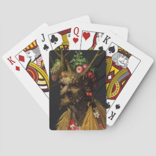Giuseppe Arcimboldo - Four Seasons in One Head Poker Cards