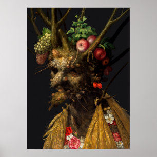Giuseppe Arcimboldo - Four Seasons in One Head Poster