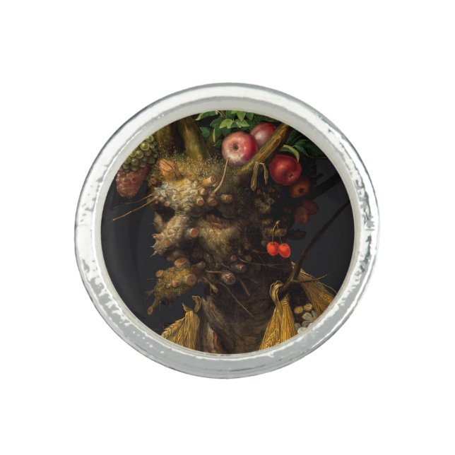 Giuseppe Arcimboldo - Four Seasons in One Head Ring (Front)